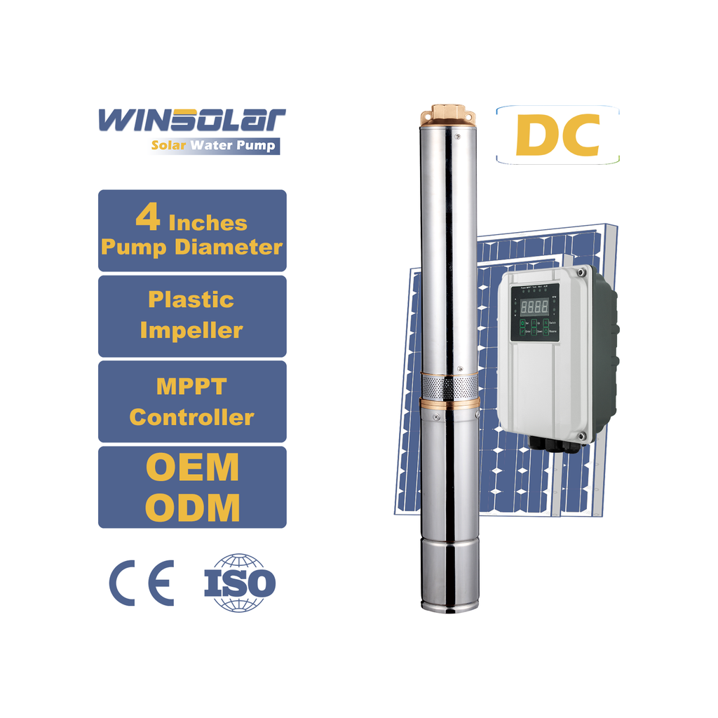 DC Submersible Solar Pump System with Solar Panel for Agricultural Irrigation
