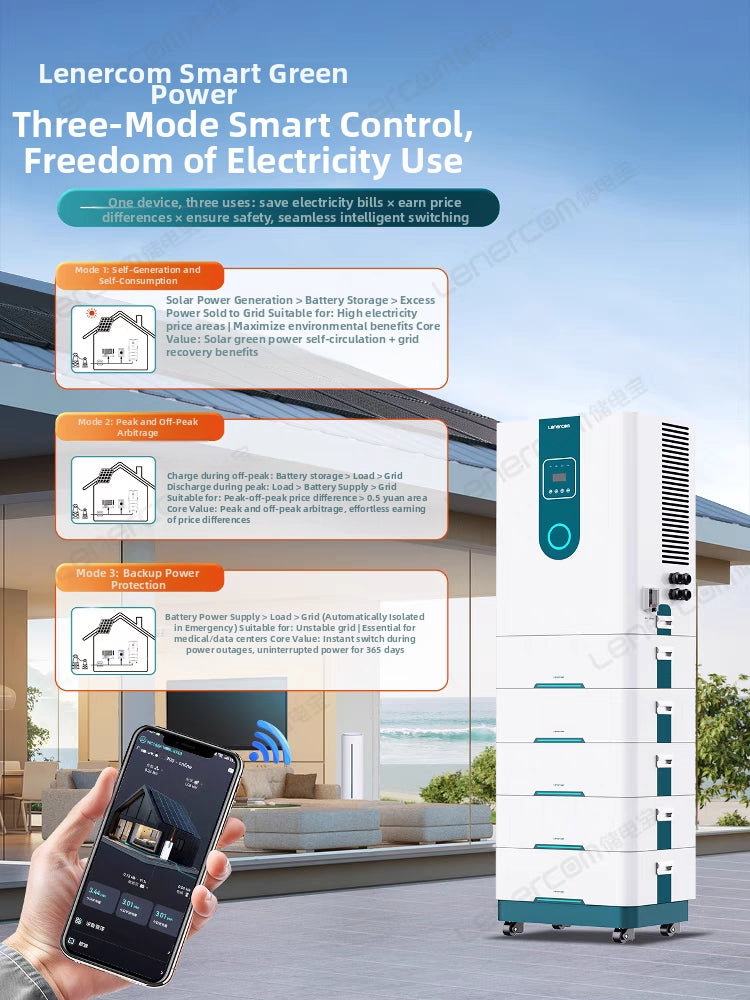 10KW Residential Solar PV System - Complete All-in-One Solar Storage with 220V/380V Battery Kit for Villas