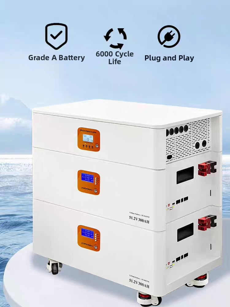 Stackable 60KW High-Capacity Solar Energy Storage System - All-in-One Residential PV Battery Inverter