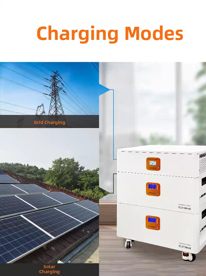 Stackable 60KW High-Capacity Solar Energy Storage System - All-in-One Residential PV Battery Inverter