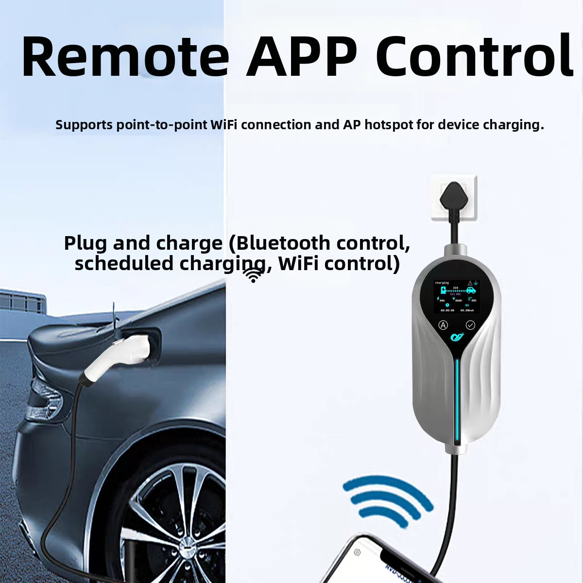 16A 3.5kW Portable EV Charger & 7kW Home Charging Station - New Energy Vehicle Charger